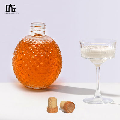 Garrafas de vidro de baixo MOQ para Vodka Whisky Rum Gin sob medida