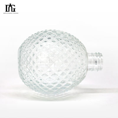 Garrafas de vidro de baixo MOQ para Vodka Whisky Rum Gin sob medida
