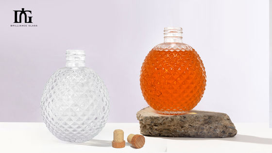 Garrafas de vidro de baixo MOQ para Vodka Whisky Rum Gin sob medida