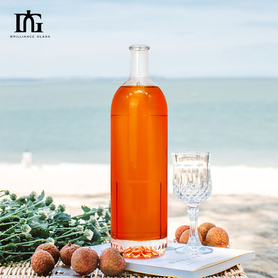 700 ml Vinho Gin Rum Vodka 750 ml Whisky Garrafa de vidro com manuseio de superfície de carimbo quente