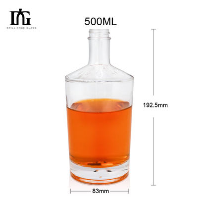 1000 ml/500 ml/700 ml/750 ml Garrafas de vidro tipo CORK para embalagens de bebidas alcoólicas e vinhos