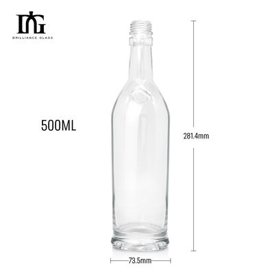 Garrafas de vidro de 500ml 700ml 750ml Matte Black Spirits Garrafas com tampa e personalização