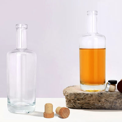 Super Flint 500ml 750ml Brandy Clear Whisky Gin Vidro Vinho Cor Vodka Garrafa Direta