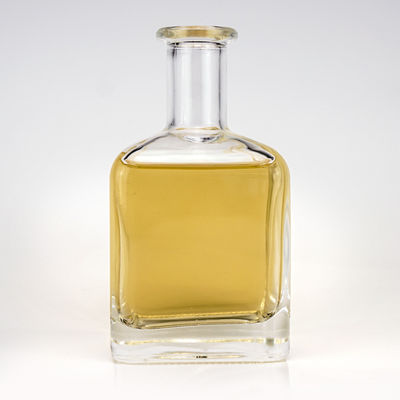 Conjunto de garrafas de uísque de vidro quadrado personalizado 5CL 500ML 750ML Vial congelado Base de material vidro