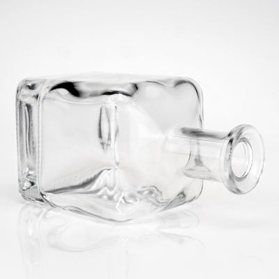 Conjunto de garrafas de uísque de vidro quadrado personalizado 5CL 500ML 750ML Vial congelado Base de material vidro