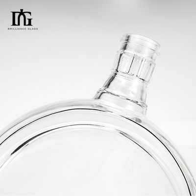 Garrafa de vidro de 375 ml 500 ml 700 ml 750 ml 1000 ml com rolha Ideal para champanhe e uísque