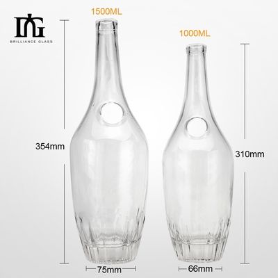 Garrafas de vidro para licor gin uísque vinho vodka rótulo personalizado impressão de tela tampa de parafuso