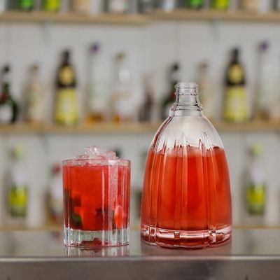 100 ml 200 ml 375 ml 500 ml 750 ml 1000 ml Borrachas redondas de vidro de cristal de vodka gravadas com rolha de rolha
