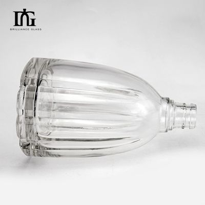 100 ml 200 ml 375 ml 500 ml 750 ml 1000 ml Borrachas redondas de vidro de cristal de vodka gravadas com rolha de rolha