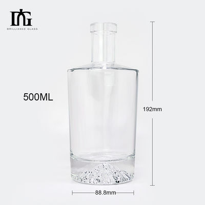 Super Flint Botella de vidro Capacidade 600ml/700ml/750ml Perfeito para licores e bebidas