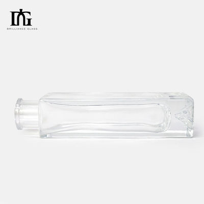 Material Cola de vidro 700 ml 750 ml Brandi Clar Rum Whiskey Gin Vodka Garrafa com Cortiça