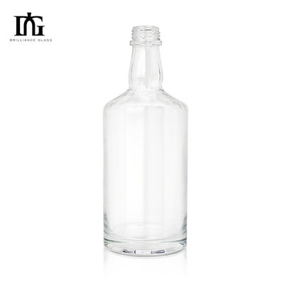 Material de base de vidro 750 ml garrafa de uísque espirituoso vazio para garrafas de álcool