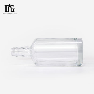 Material de base de vidro 750 ml garrafa de uísque espirituoso vazio para garrafas de álcool