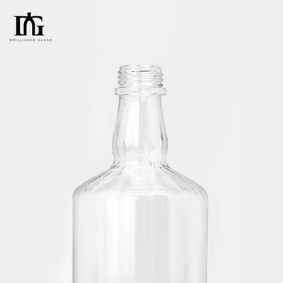 Material de base de vidro 750 ml garrafa de uísque espirituoso vazio para garrafas de álcool