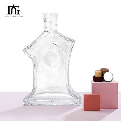 Parafusos de cortiça ambos 700ml 70cl 750ml 75cl Garrafa de vidro para Brandy Whiskey Gin Vodka