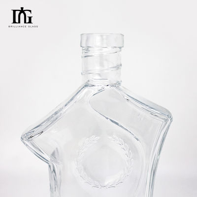 Parafusos de cortiça ambos 700ml 70cl 750ml 75cl Garrafa de vidro para Brandy Whiskey Gin Vodka