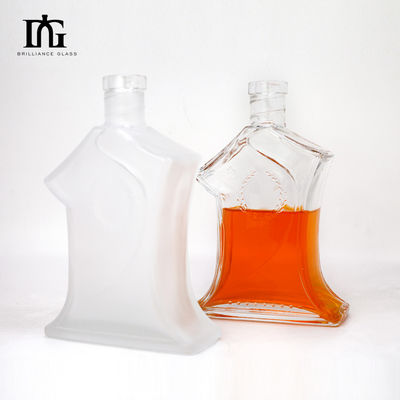 Parafusos de cortiça ambos 700ml 70cl 750ml 75cl Garrafa de vidro para Brandy Whiskey Gin Vodka