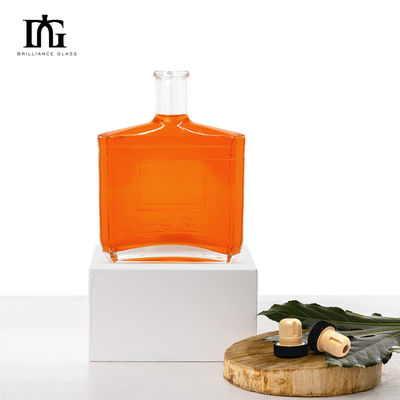 Garrafa de Gin Whisky Spirit Vodka Brandy personalizada com fecho de cortiça e 750 ml de capacidade