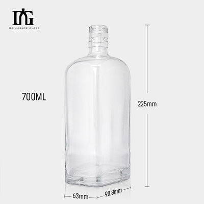 500 ml 700 ml Sucos Personalizados Bebidas Liquor Alcoólicos Garrafa de vidro com rolha e tampa de parafuso