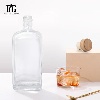 500 ml 700 ml Sucos Personalizados Bebidas Liquor Alcoólicos Garrafa de vidro com rolha e tampa de parafuso