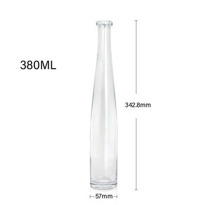 Manuseio de superfície de gravação 380ml 700ml garrafa de vidro para tequila uísque vodka rum brandy