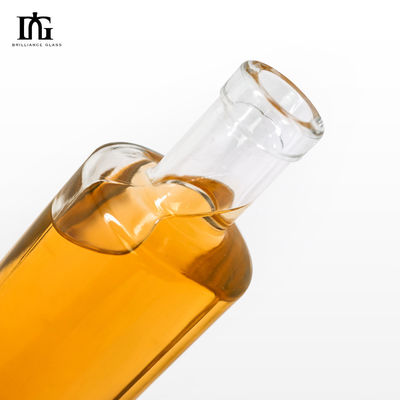 Brandy Suco Vinho Liquor Espírito Garrafa de vidro com forma personalizada e capacidade de 700ml