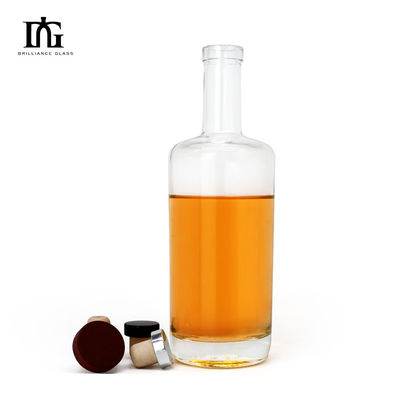 Logotipo aceitável garrafas de vidro 500ml/750ml para vinho licoroso ou uísque personalizar o seu