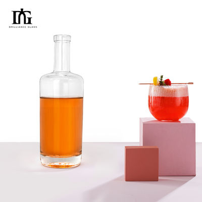 Logotipo aceitável garrafas de vidro 500ml/750ml para vinho licoroso ou uísque personalizar o seu