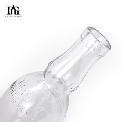 Disponibilizado gratuitamente 500 ml Botão de vidro transparente de fundo espesso Whisky Brandy Rum Gin Liquor
