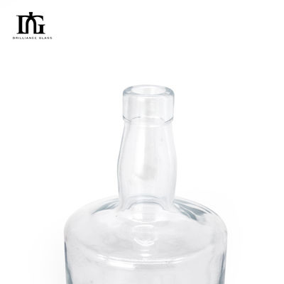 Material do corpo Vidro 260 ml Mini garrafas Garrafa de vidro transparente para licor de uísque e vinho