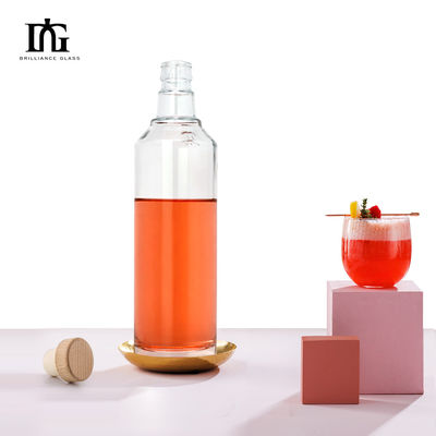 250 ml/350 ml/500 ml/550 ml/650 ml/700 ml/750 ml Garrafas de vidro para bebidas alcoólicas Vodka