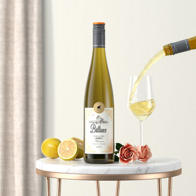 Garrafa de vinho espumante dourado electroplata 375 ml/ 500 ml/750 ml com vedação de cortiça