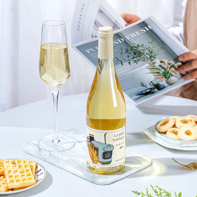 Garrafa de vinho espumante dourado electroplata 375 ml/ 500 ml/750 ml com vedação de cortiça