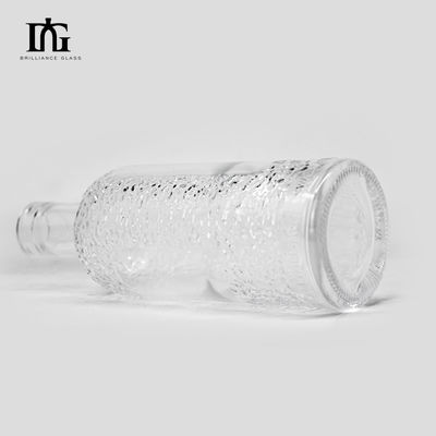 750 ml/700 ml garrafa de vidro para vodka gin rum uísque fornecido por aceitar logotipo personalizado