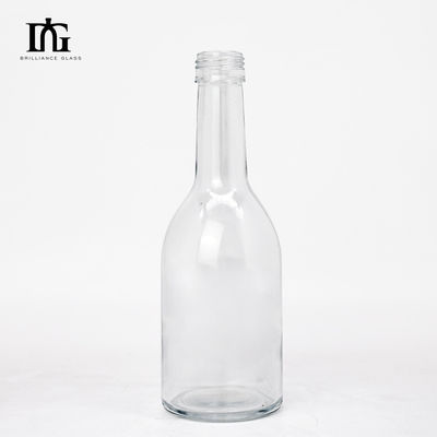 Garrafa de vinho de vidro de 350 ml para solução de distribuição de licores claros e bebidas