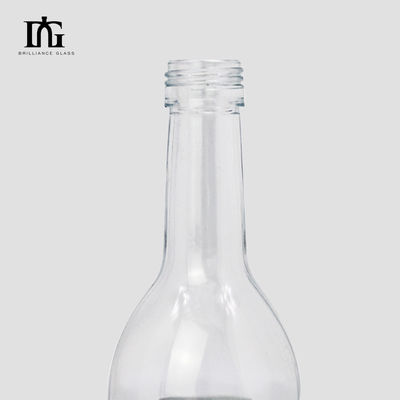 Garrafa de vinho de vidro de 350 ml para solução de distribuição de licores claros e bebidas