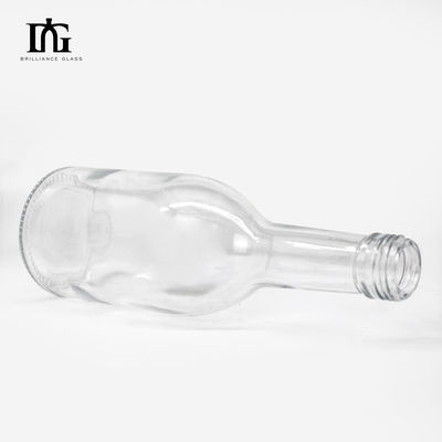 Garrafa de vinho de vidro de 350 ml para solução de distribuição de licores claros e bebidas