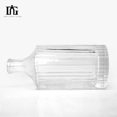 Garrafa de Vodka de Gin e Rum de Cristal Claros Venda de 360 ml 500 ml 700 ml Custom para garrafa de vidro de licor