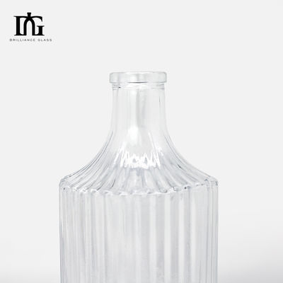 Garrafa de Vodka de Gin e Rum de Cristal Claros Venda de 360 ml 500 ml 700 ml Custom para garrafa de vidro de licor