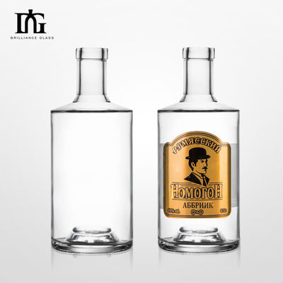 500 ml 700 ml 750 ml Etiqueta de vidro personalizável gravada a quente