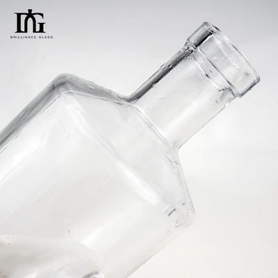 500 ml 700 ml 750 ml Etiqueta de vidro personalizável gravada a quente
