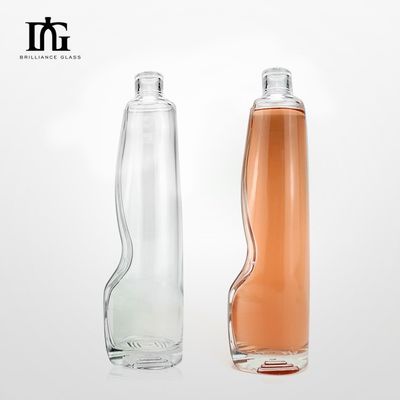 Material do colarinho de vidro Garrafas de vidro de 1500 ml para vodka personalizada em licores e bebidas
