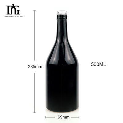 Disponível gratuitamente 500ml 700ml 750ml 1000ml garrafa de uísque personalizada com forma única