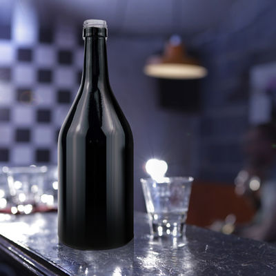 Disponível gratuitamente 500ml 700ml 750ml 1000ml garrafa de uísque personalizada com forma única