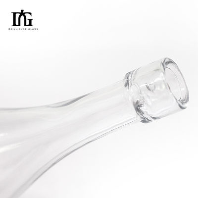 1000ml/750ml/700ml/500ml Botão de Vidro de Licor de Capacidade para Vodka Gin Rum e Mais