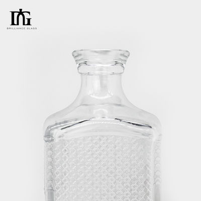 500 ml 750 ml garrafas de vinho de vidro claro para bebidas alcoólicas aceitável Logotipo do cliente