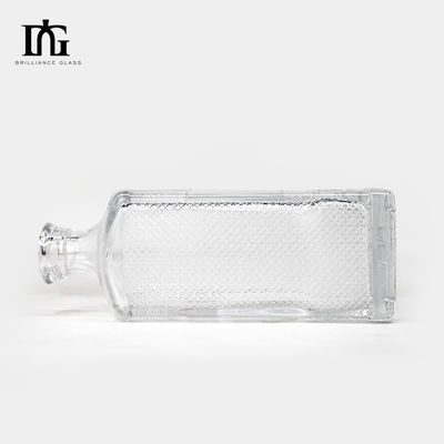 500 ml 750 ml garrafas de vinho de vidro claro para bebidas alcoólicas aceitável Logotipo do cliente