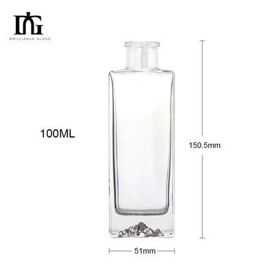 250 ml/350 ml/500 ml/550 ml/650 ml/700 ml/750 ml Garrafa de vidro Fecho de cortiça para Vodka Rum Brandy
