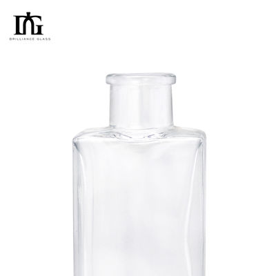 250 ml/350 ml/500 ml/550 ml/650 ml/700 ml/750 ml Garrafa de vidro Fecho de cortiça para Vodka Rum Brandy