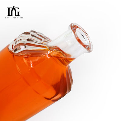 Tipo de vedação Garrafa de vidro quadrada de 750 ml garrafa de vinho para garrafas de licor de design personalizado
